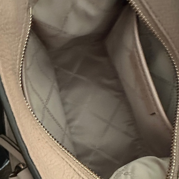 Michael Kors Taupe Satchel with Gold Accents - Picture 4 of 5